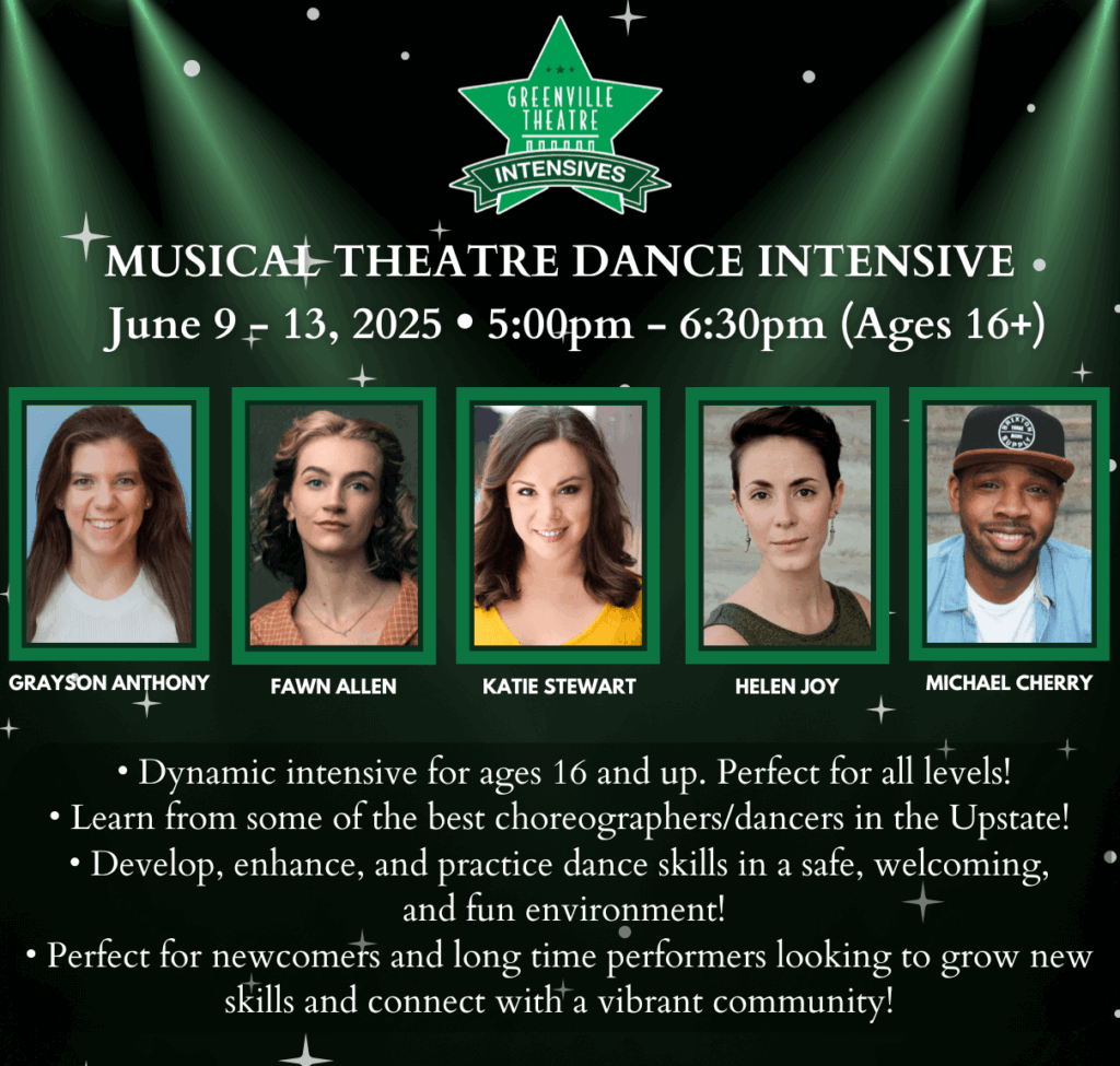 Intensives 2 pictures of 5 choreographers in the Upstate with information about intensive