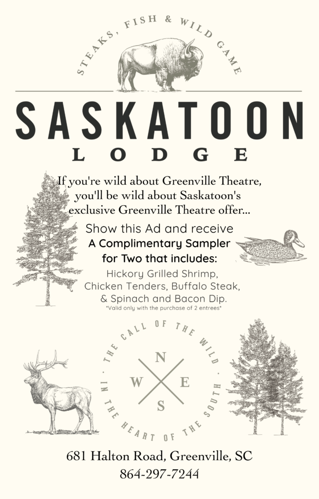 Saskatoon Lodge Playbill Ad